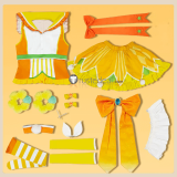 Project Sekai Colorful Stage PJSK Wonderlands Showtime Kagamine Rin Len Orange Cosplay Costume