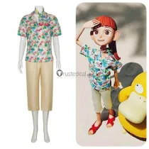 Pokemon Concierge Heroine Shirt Pants Cosplay Costume