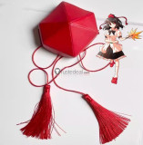 Touhou Shoot the Bullet Aya Shameimaru Red Hair Camera Cosplay Wig Accessories Props
