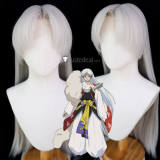 Inuyasha Sesshoumaru Silver White Lace Front Styled Cosplay Wig