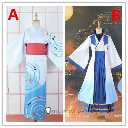 Tensei Shitara Slime Datta Ken Rimuru Tempest Blue Kimono Yukata Cosplay Costume