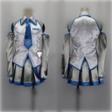Vocaloid Hatsunee Snow Miku Silver Blue Cosplay Costume 2