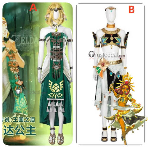 The Legend of Zelda Tears of the Kingdom Princess Zelda Zonai Riju Cosplay Costume