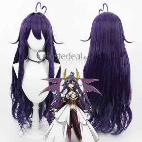 Mahou Shoujo ni Akogarete Hiiragi Utena Magia Baiser Empowered Long Purple Cosplay Wig
