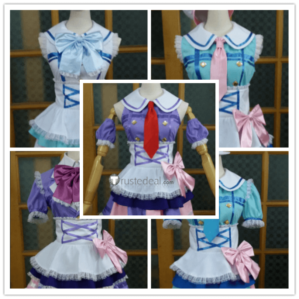 Love Live Sunshine Aqours Kimi no Kokoro wa Kagayaiteru kai Yoshiko Ruby Hanamaru Mari Dia Kanan You Chika Riko Cosplay Costume