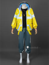 Cyberpunk Edgerunners David Martinez Yellow Jacket Cosplay Costume