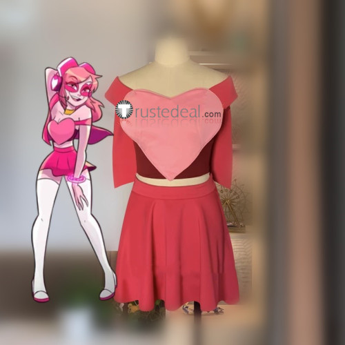 Villainous Miss Heed Pink Cosplay Costume