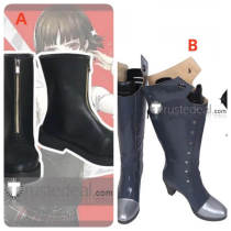 Persona 5 Makoto Niijima Queen Makoto Battle Suit Black Cosplay Boots Shoes