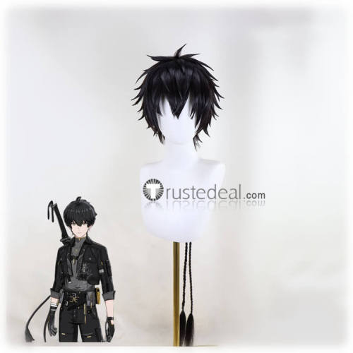 Wuthering Waves Protagonist Male Rover Black Styled Cosplay Wig