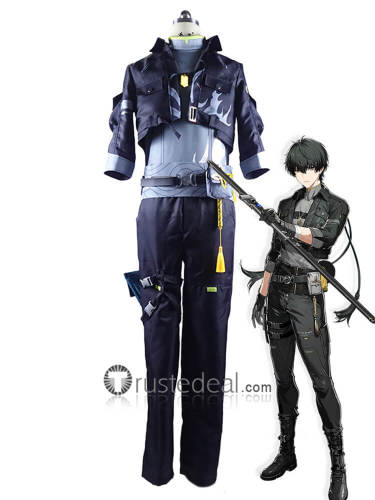 Wuthering Waves Protagonist Male Female Rover Black Cosplay Costume 2