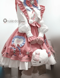 Identity V Sanrio Hello Kitty Dream Gardener Emma Woods Pink Lolita Dress Cosplay Costume