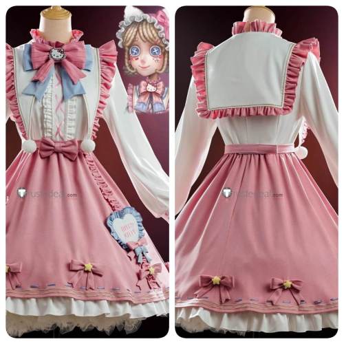 Identity V Sanrio Hello Kitty Dream Gardener Emma Woods Pink Lolita Dress Cosplay Costume 2
