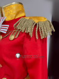 The Rose of Versailles Oscar Francois de Jarjeyes Red Cosplay Costume