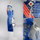 The Rose of Versailles Oscar Francois de Jarjeyes Blue Red Cosplay Costume