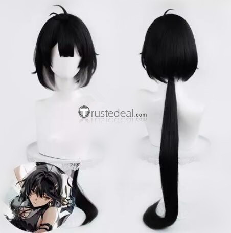Wuthering Waves Protagonist Rover Verina Sanhua Chixia Red Black Silver Cosplay Wig
