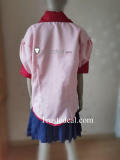 Monogatari Tsubasa Hanekawa Pink Summber School Uniform Cosplay Costume