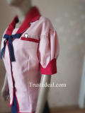 Monogatari Tsubasa Hanekawa Pink Summber School Uniform Cosplay Costume