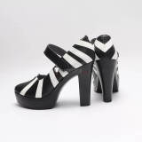 Monster High Draculaura Frankie Stein Pink Black White Cosplay Boots Shoes