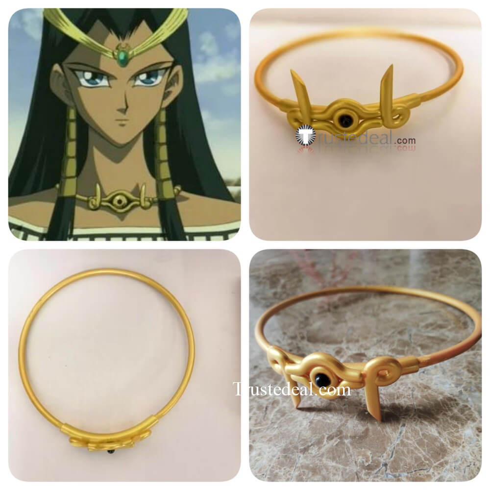 Yugioh Ishizu Ishtar Headpiece Necklace Hair Cosplay Props Accessories