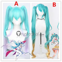 Vocaloid Miku Hatsune Magical Mirai 2024 Racing Cosplay Wig