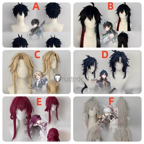 Honkai Star Rail Kafka Dan Heng Yanqing Ren Blade Jing Yuan Styled Cosplay Wig
