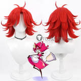 Hazbin Hotel Niffty Velvette Husk Sir Pentious Saint Repentious Black Pink Red Cosplay Wig