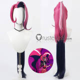 Hazbin Hotel Niffty Velvette Husk Sir Pentious Saint Repentious Black Pink Red Cosplay Wig