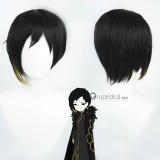 Library Of Ruina Netzach Binah Librarian Arbiter Roland Black Green Cosplay Wig