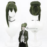 Library Of Ruina Netzach Binah Librarian Arbiter Roland Black Green Cosplay Wig