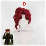 Jojo's Bizarre Adventure Noriaki Kakyoin Dio Brando Shinobu Kawajiri Kira Yoshikage Black Styled Cosplay Wig