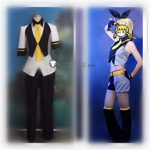 Vocaloid Kagamine Len Rin Project DIVA F 2nd Cosplay Costume