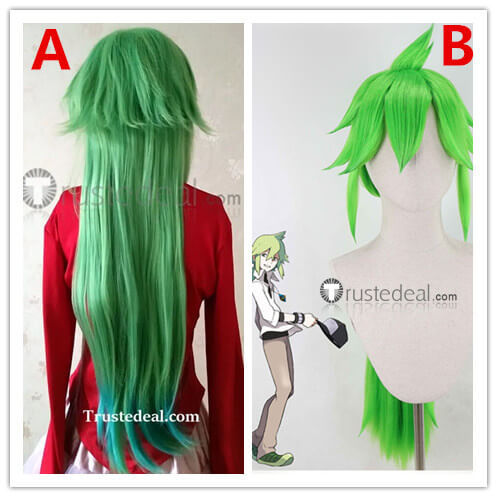 Pokemon N Long Green Cosplay Wig