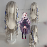 Vtuber Virtual YouTuber NIJISANJI Aster Arcadia Naraka Watarai Hibari Kuzuha Silver Purple Styled Cosplay Wig
