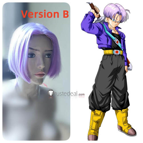Dragon Ball Trunks Purple and Blue Cosplay Wigs