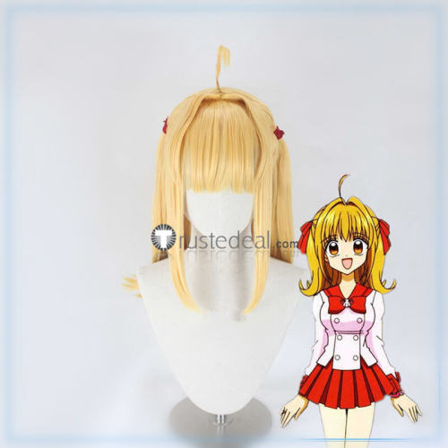 Mermaid Melody Pichi Pichi Pitch Lucia Nanami Blonde Ponytails Styled Cosplay Wig