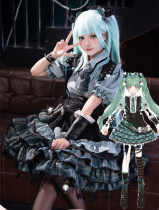 Vocaloid Hatsune Miku Lolita Dress Cosplay Costume