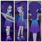 My Little Pony Equestria Girls Spring Breakdown Rarity Purple Cosplay Shoes Boots