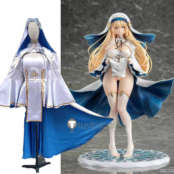 Charlotte Sister Vibrastar Figure Nun White Cosplay Costume