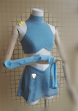Winx Club Princess Bloom Dragon Flame Fairy Blue Dress Cosplay Costume
