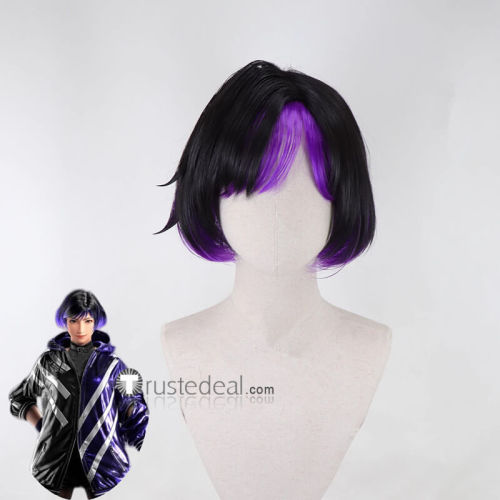 Tekken 8 Reina Lee Chaolan Hwoarang Jun Kazama Black Red Purple Silver Styled Cosplay Wig