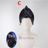 Tekken Jin Kazama and Kazuya Mishima Black Spiky Styled Cosplay Wig