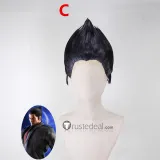 Tekken Jin Kazama and Kazuya Mishima Black Spiky Styled Cosplay Wig