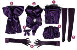 Fate Grand Order FGO Jeanne D'Arc Alter Holy Night Dinner Purple Gown Cosplay Costume