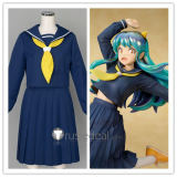 Urusei Yatsura Lum Invader Ramu Blue White Summer Winter School Uniform Cosplay Costume
