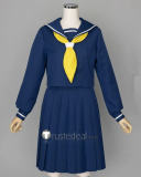 Urusei Yatsura Lum Invader Ramu Blue White Summer Winter School Uniform Cosplay Costume
