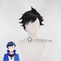 Digimon Story Cyber Sleuth Hacker's Memory Keisuke Amasawa Black Prestyled Cosplay Wig