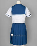 Urusei Yatsura Lum Invader Ramu Blue White Summer Winter School Uniform Cosplay Costume