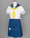 Urusei Yatsura Lum Invader Ramu Blue White Summer Winter School Uniform Cosplay Costume