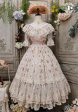 Miss Point ~The Beauty of Spring Flower Wall Lolita OP - Size 2XL In Stock