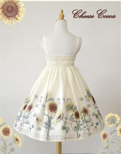 Sunflower Slight High Waist Lolita JSK/OP